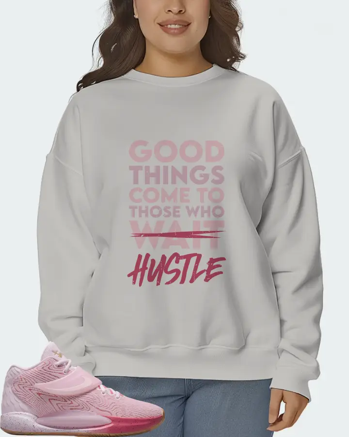 Nike KD 14 Sneaker Matching Grey Sweatshirt (Good Things Come) - View 7