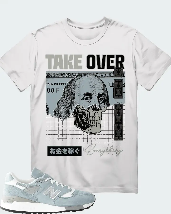 New Balance 998  Sneaker Matching White T-Shirt - Take Over