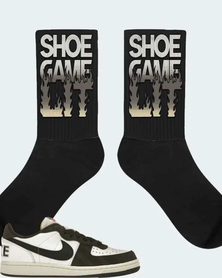 Nike Terminator Low Sneaker Matching Black Socks - Shoe Game Lit Refreshed
