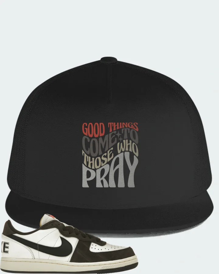 Nike Terminator Low Sneaker Matching Black Hat - Good Things Come To Those Who Pray