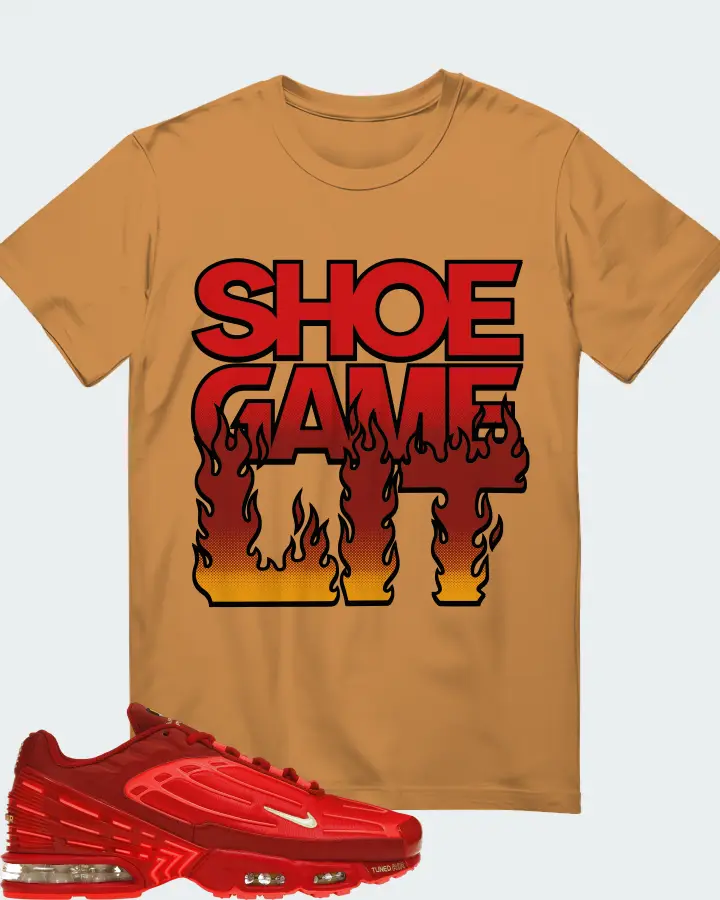 Nike Air Max Plus 3 Sneaker Matching Toast T-Shirt - Shoe Game Lit Refreshed