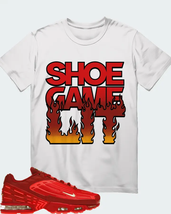 Nike Air Max Plus 3 Sneaker Matching White T-Shirt - Shoe Game Lit Refreshed