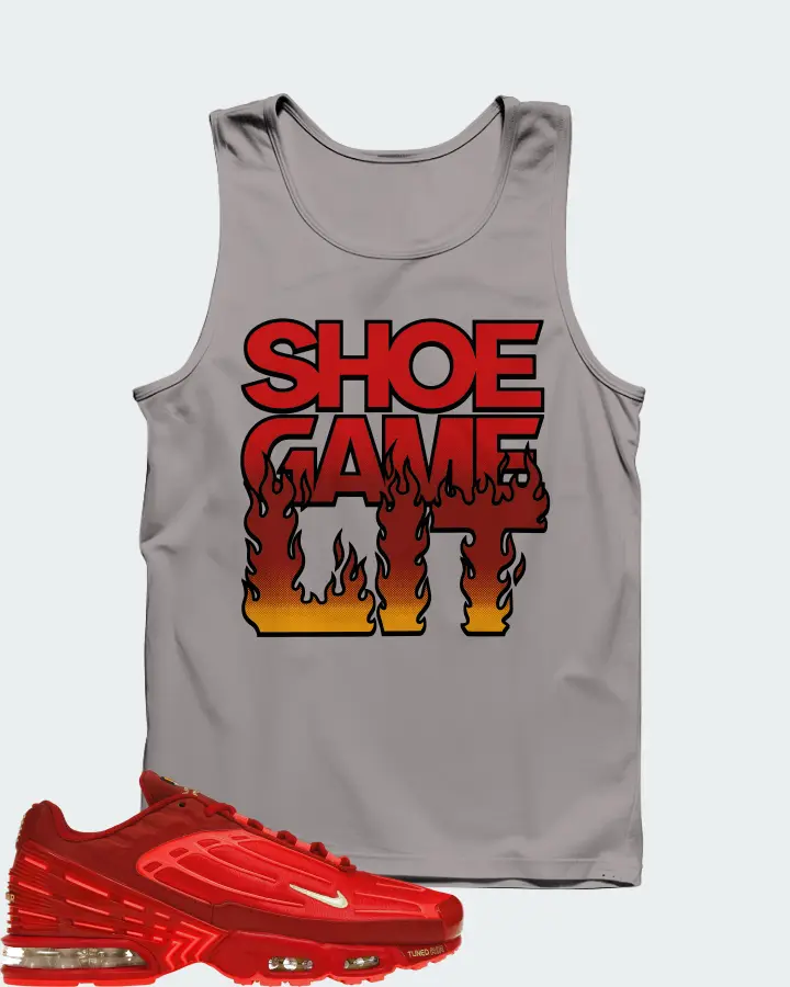 Nike Air Max Plus 3 Sneaker Matching Grey Tank Top - Shoe Game Lit Refreshed