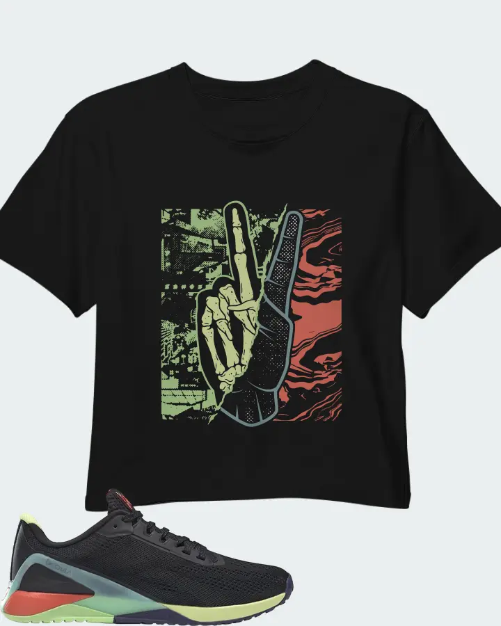 Reebok Nano X1 Sneaker Matching Black Crop Top - Peace of mind