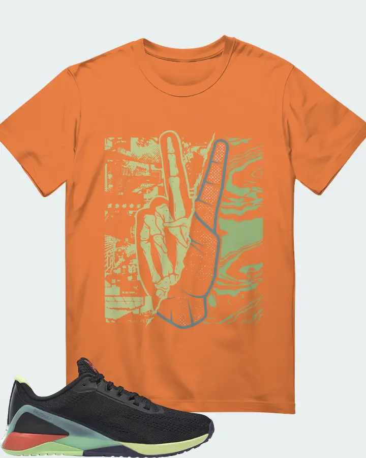 Reebok Nano X1 Sneaker Matching Burnt Orange T-Shirt - Peace of mind