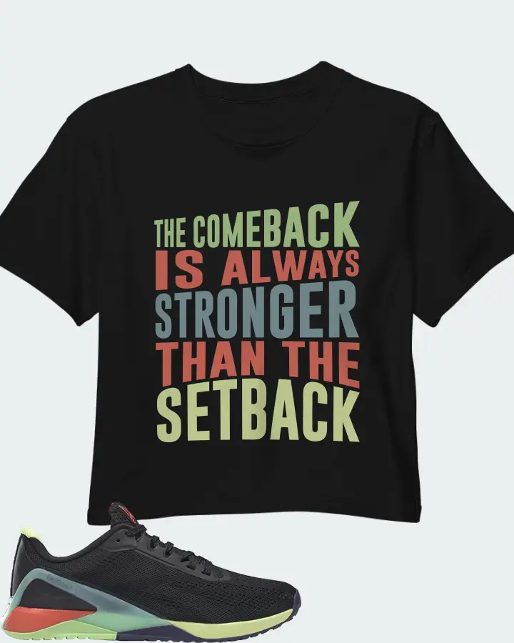 Reebok Nano X1 Sneaker Matching Black Crop Top - The Comeback