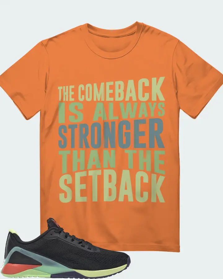 Reebok Nano X1 Sneaker Matching Burnt Orange T-Shirt - The Comeback