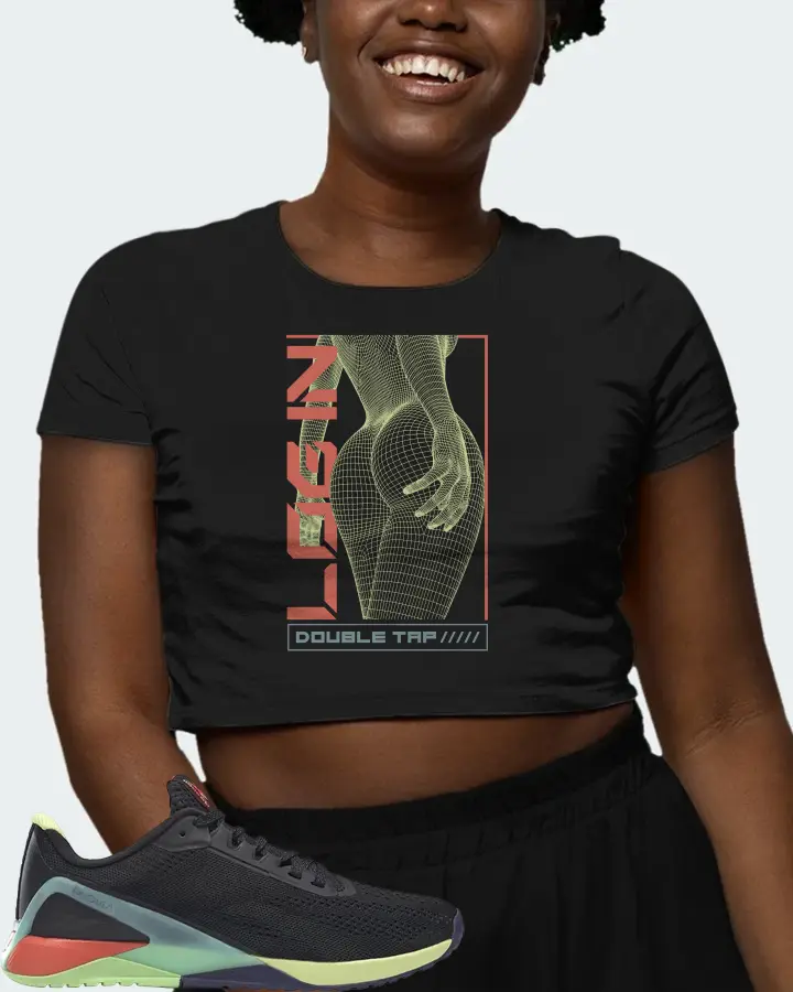 Reebok Nano X1 Sneaker Matching Black Crop Top (LOGIN) - View 3