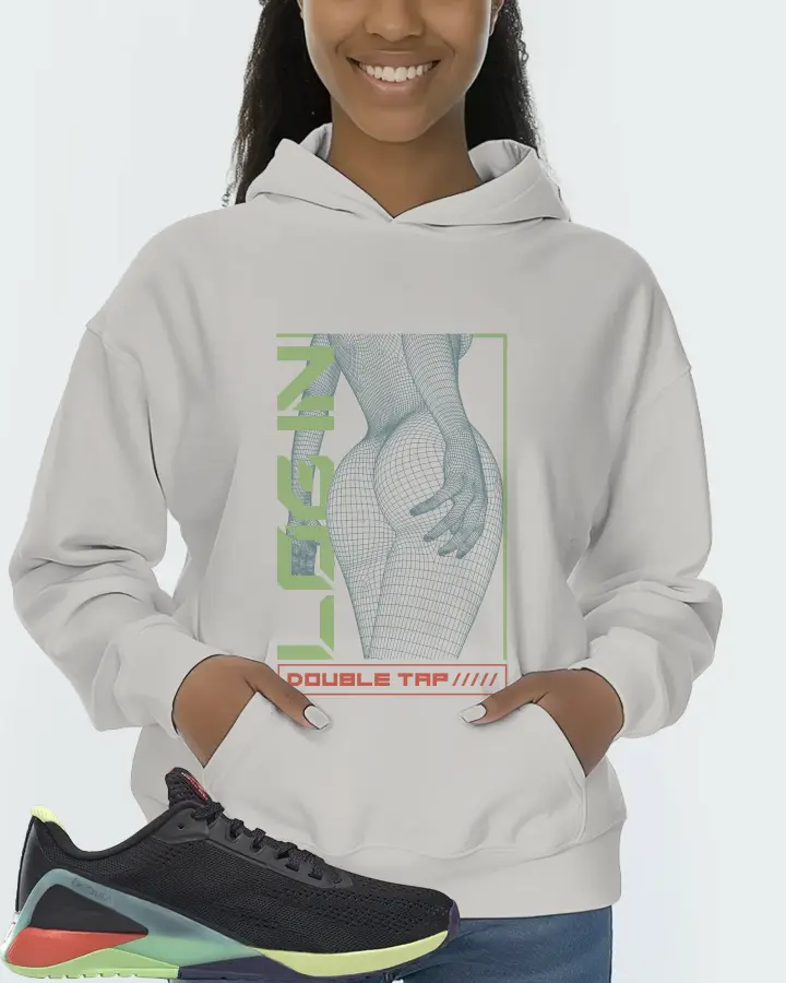 Reebok Nano X1 Sneaker Matching Grey Hoodie (LOGIN) - View 3
