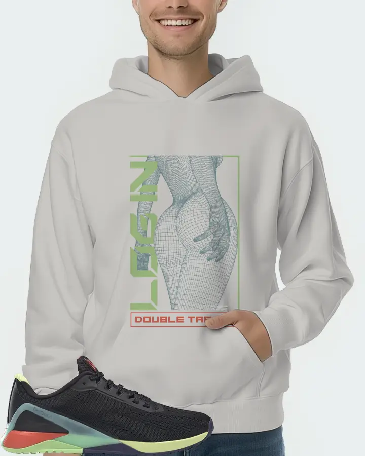 Reebok Nano X1 Sneaker Matching Grey Hoodie (LOGIN) - View 4