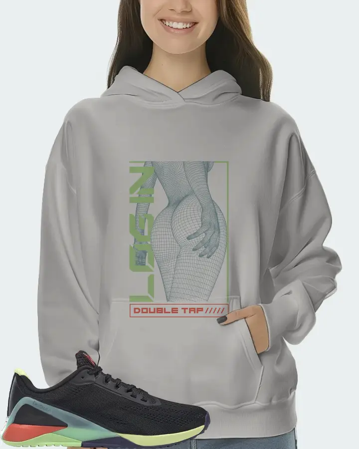 Reebok Nano X1 Sneaker Matching Grey Hoodie (LOGIN) - View 5