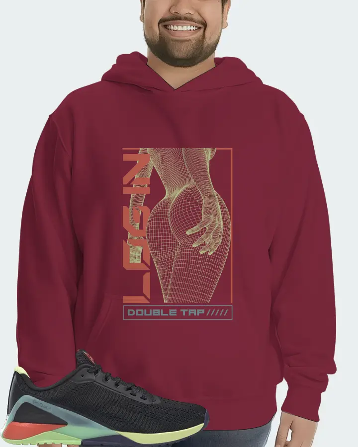 Reebok Nano X1 Sneaker Matching Maroon Hoodie (LOGIN) - View 6