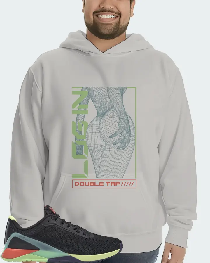 Reebok Nano X1 Sneaker Matching Grey Hoodie (LOGIN) - View 6