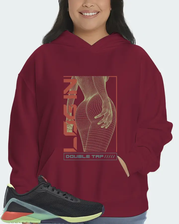 Reebok Nano X1 Sneaker Matching Maroon Hoodie (LOGIN) - View 7