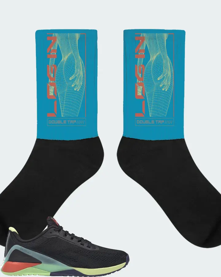 Socks in Aqua