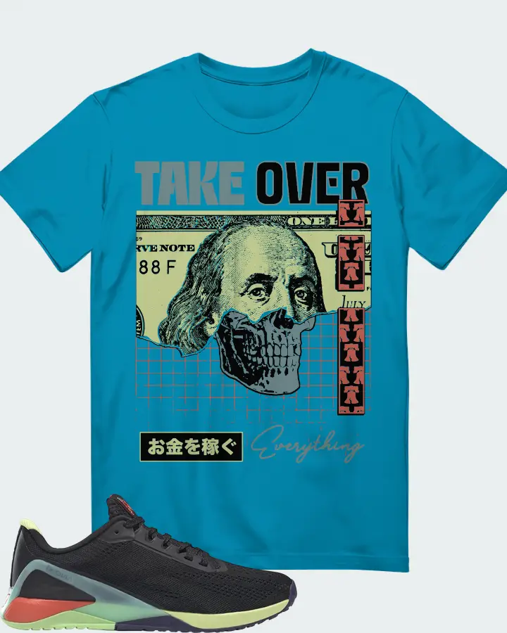 Reebok Nano X1 Sneaker Matching Aqua T-Shirt - Take Over