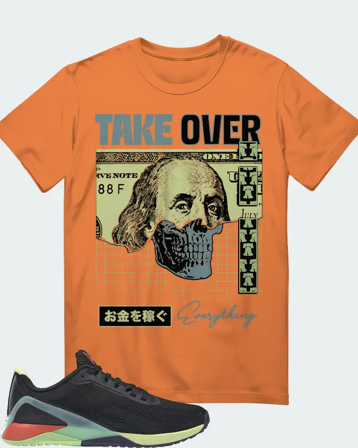 Reebok Nano X1 Sneaker Matching Burnt Orange T-Shirt - Take Over
