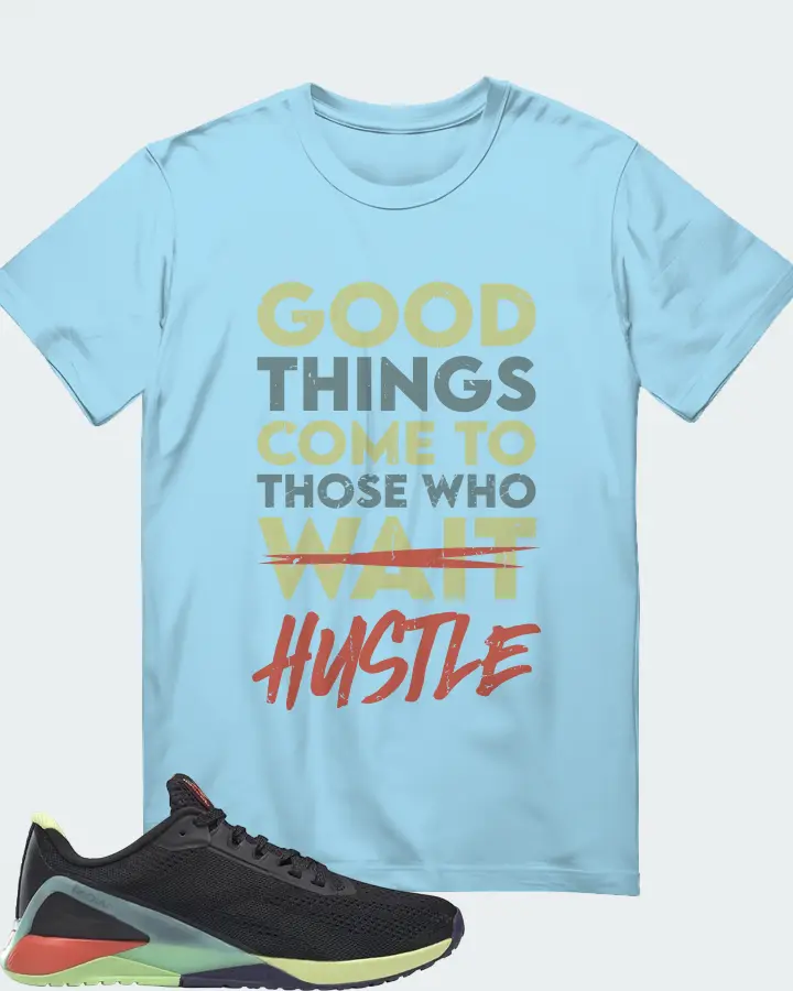 Reebok Nano X1 Sneaker Matching Ocean Blue T-Shirt - Good Things Come