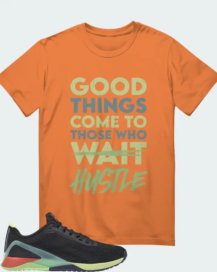 Reebok Nano X1 Sneaker Matching Burnt Orange T-Shirt - Good Things Come