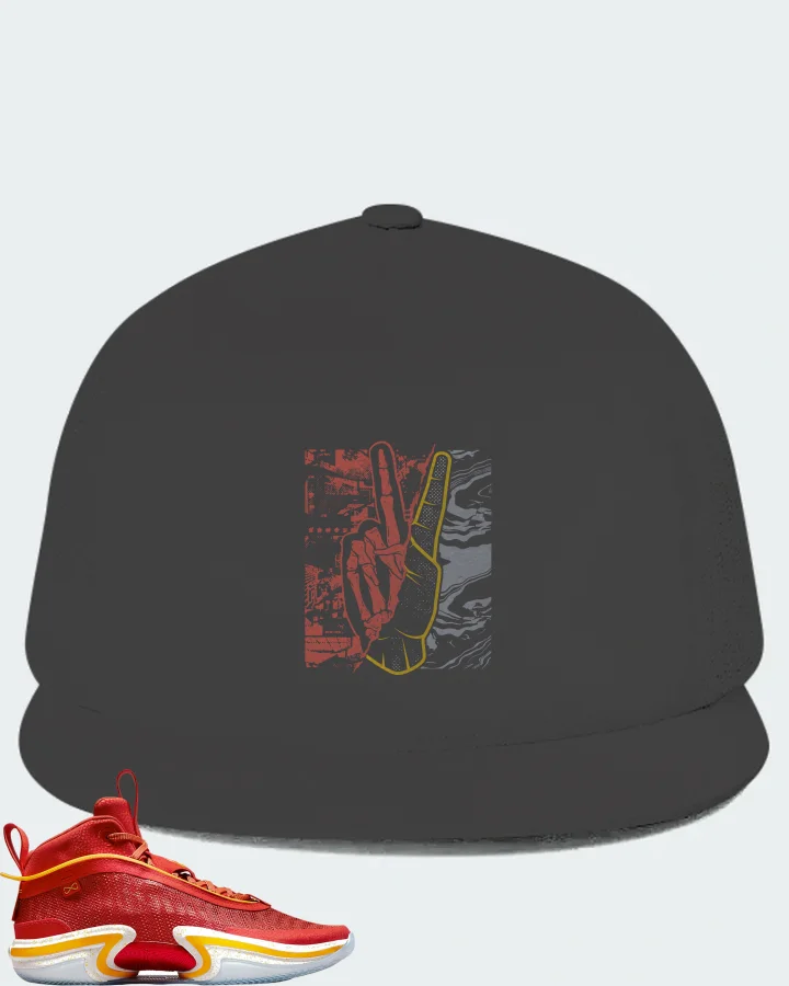 Jordan 36 PE Sneaker Matching Dark Grey Hat - Peace of mind