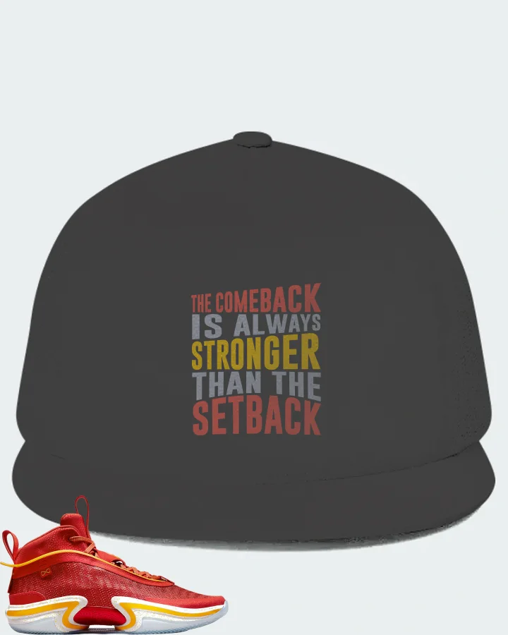 Jordan 36 PE Sneaker Matching Dark Grey Hat - The Comeback