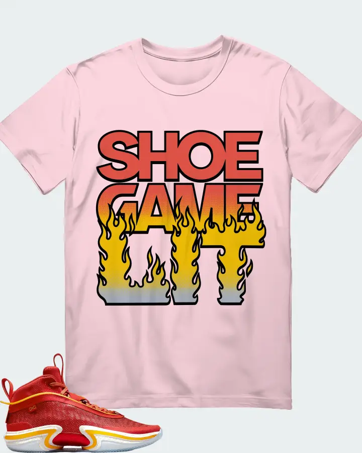 Jordan 36 PE Sneaker Matching Soft Pink T-Shirt - Shoe Game Lit Refreshed