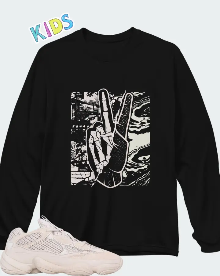 Yeezy 500 Blush Matching Kid's Long Sleeve T-Shirt
