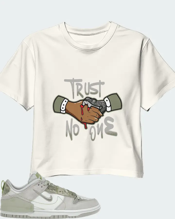 Nike Dunk Low Disrupt 2 Sneaker Matching Ecru White Crop Top - Trust No One