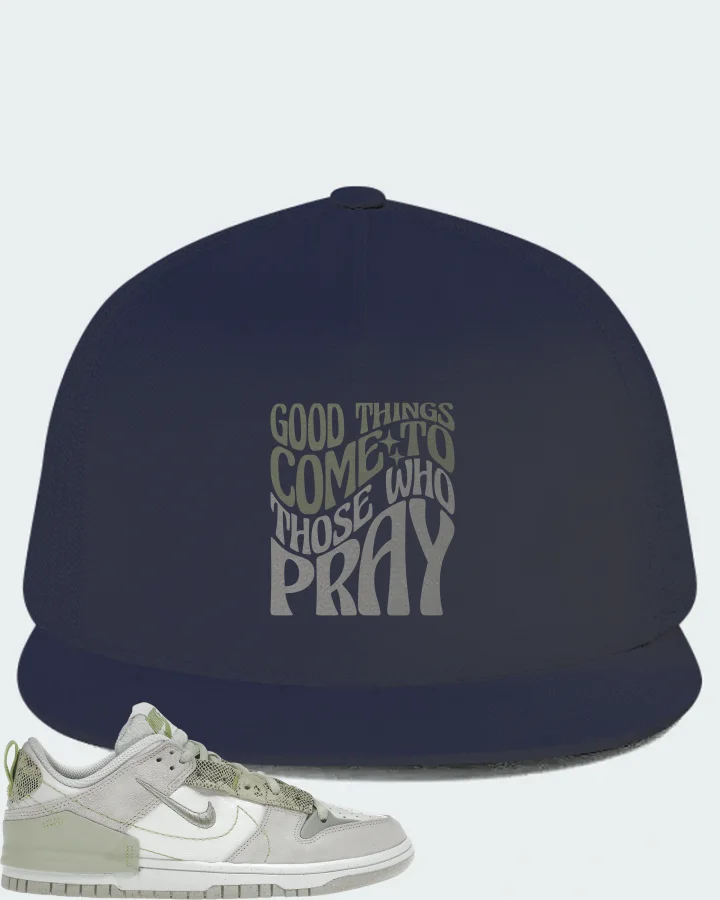 Nike Dunk Low Disrupt 2 Sneaker Matching Navy Hat - Good Things Come To Those Who Pray