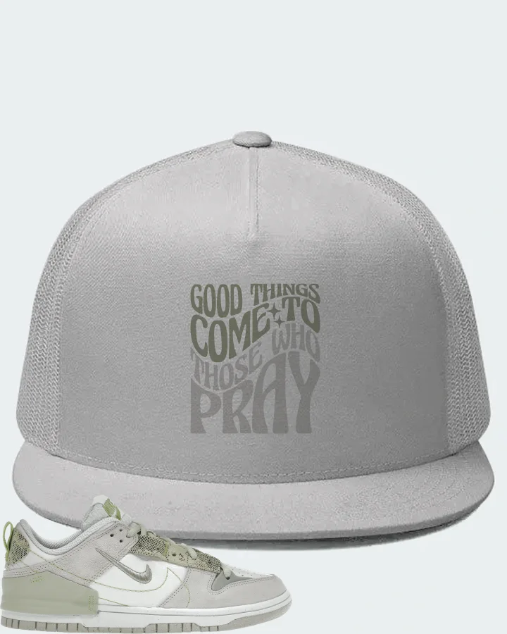 Nike Dunk Low Disrupt 2 Sneaker Matching White Hat - Good Things Come To Those Who Pray