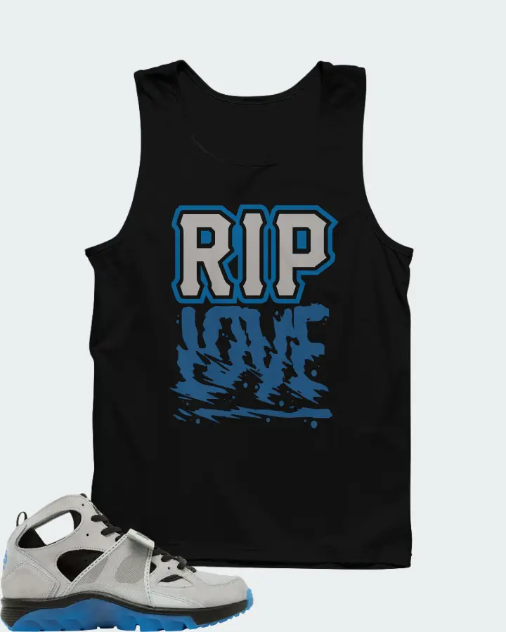 Air Trainer Huarache Wolf Grey Star Blue Matching Tank Top