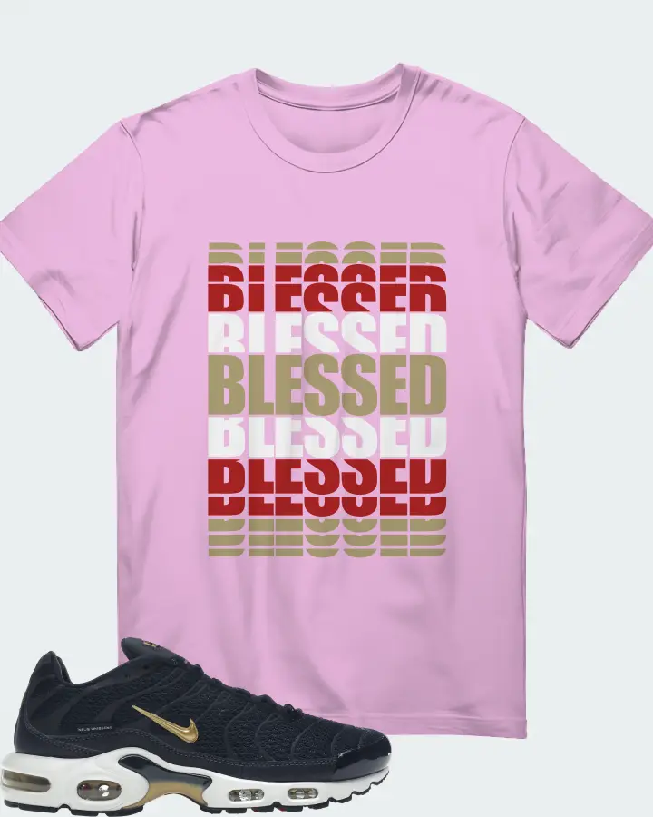 Nike Air Max Plus Sneaker Matching Lilac T-Shirt - BLESSED Many Times