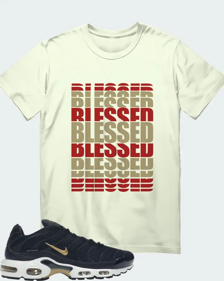 Nike Air Max Plus Sneaker Matching Citron Gildan T-Shirt - BLESSED Many Times
