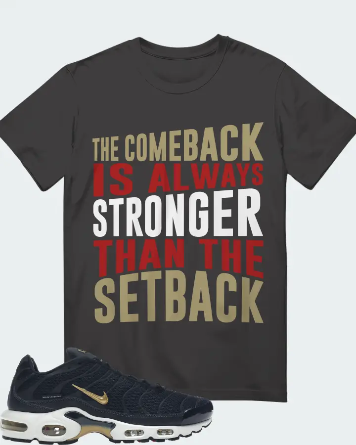 Nike Air Max Plus Sneaker Matching Dark Grey T-Shirt - The Comeback