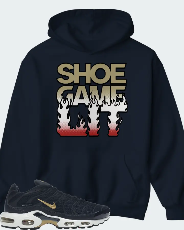 Nike Air Max Plus Sneaker Matching Navy Kid's Hoodie - Shoe Game Lit Refreshed