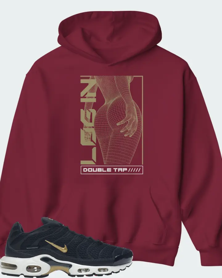 Hoodie in Maroon