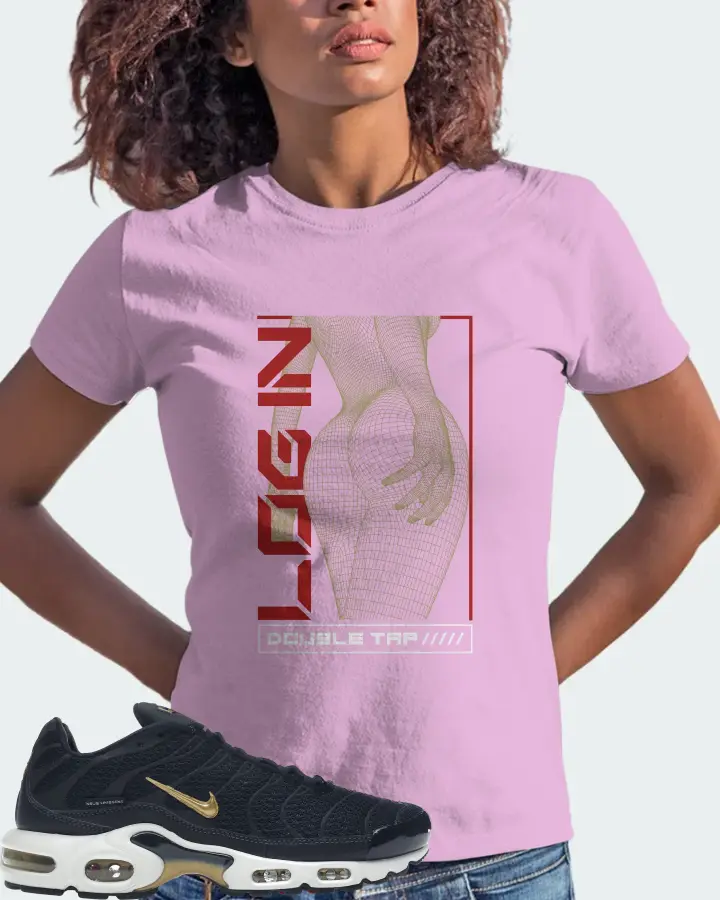 Nike Air Max Plus Sneaker Matching Lilac T-Shirt (LOGIN) - View 3