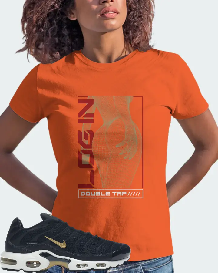Nike Air Max Plus Sneaker Matching Orange Gildan T-Shirt (LOGIN) - View 3