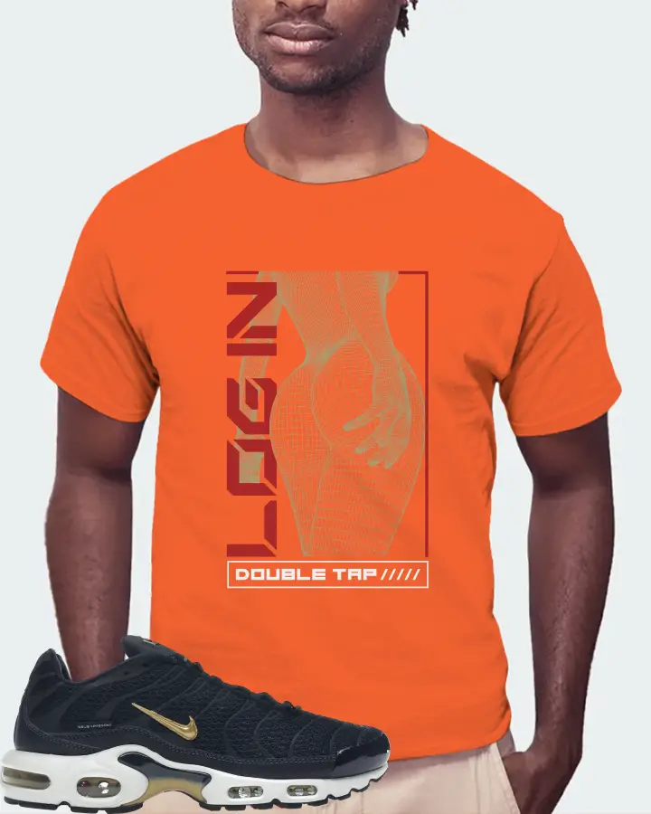 Nike Air Max Plus Sneaker Matching Orange Gildan T-Shirt (LOGIN) - View 4
