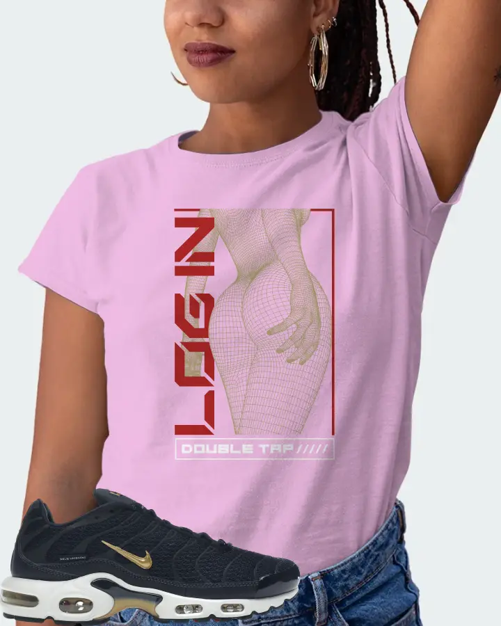 Nike Air Max Plus Sneaker Matching Lilac T-Shirt (LOGIN) - View 5