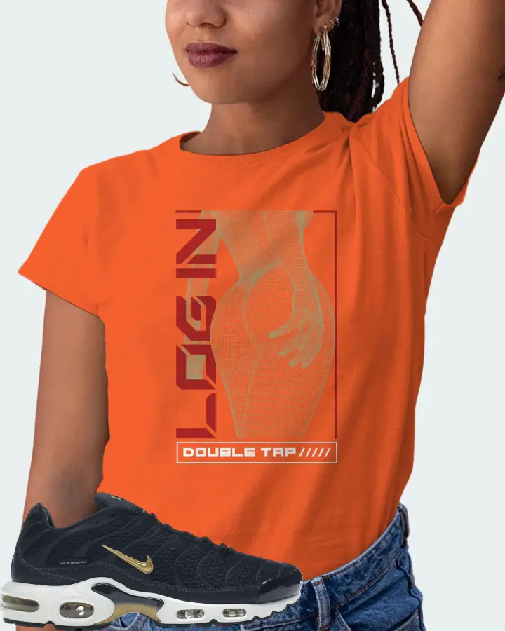 Nike Air Max Plus Sneaker Matching Orange Gildan T-Shirt (LOGIN) - View 5