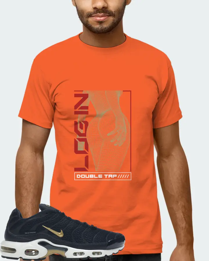 Nike Air Max Plus Sneaker Matching Orange Gildan T-Shirt (LOGIN) - View 6