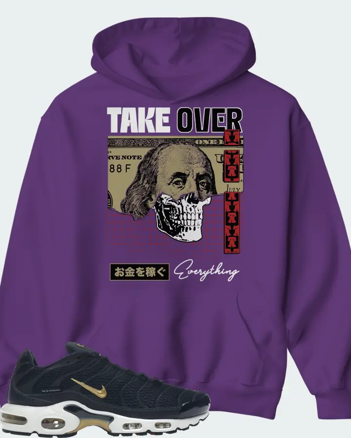 Nike Air Max Plus Sneaker Matching Purple Hoodie - Take Over