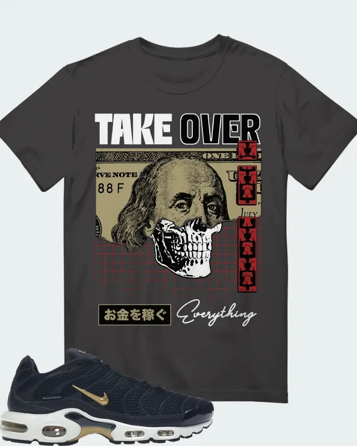Nike Air Max Plus Sneaker Matching Dark Grey T-Shirt - Take Over