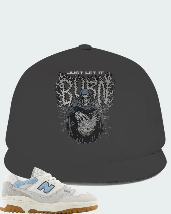 New Balance 550 White University Blue Grey Gum Matching Hat