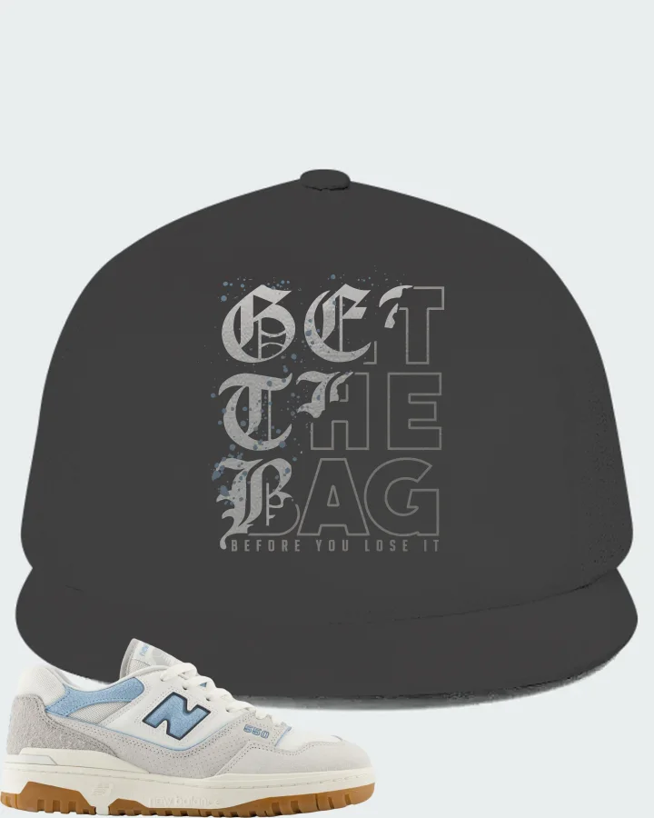 New Balance 550 White University Blue Grey Gum Matching Hat