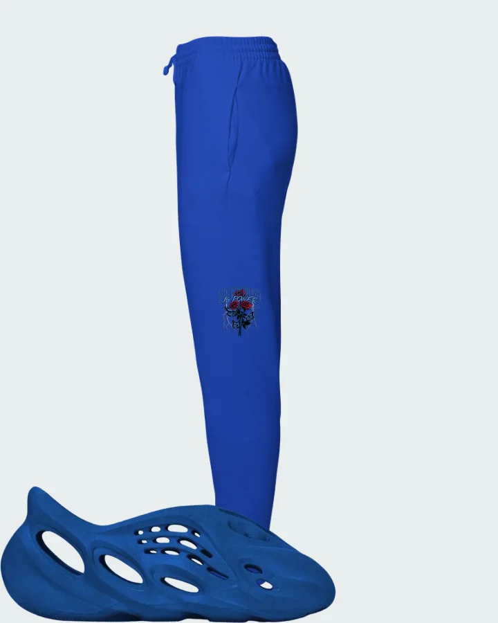 Yeezy Foam Runner Navy Matching Joggers