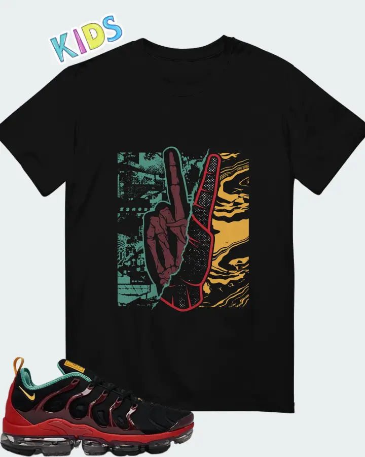 Nike Air VaporMax Plus Full Spec Stained Glass Matching Kid's T-Shirt