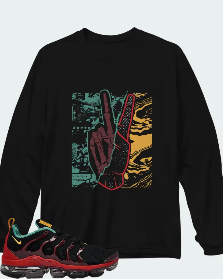 Nike Air VaporMax Plus Full Spec Stained Glass Matching Long Sleeve T-Shirt