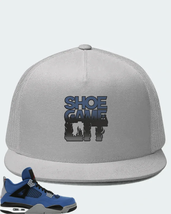 Jordan 4 Retro Sneaker Matching White Hat - Shoe Game Lit Refreshed